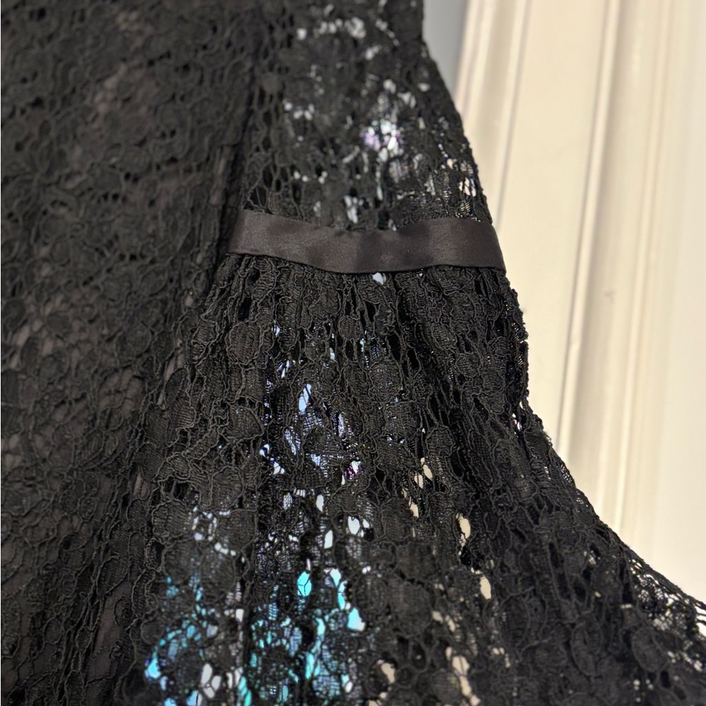 Dolce & Gabbana Black Lace Long Sleeve Dress - Picture 4 of 5
